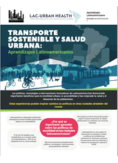 Photo of the cover page of the sustainable transport policy brief 